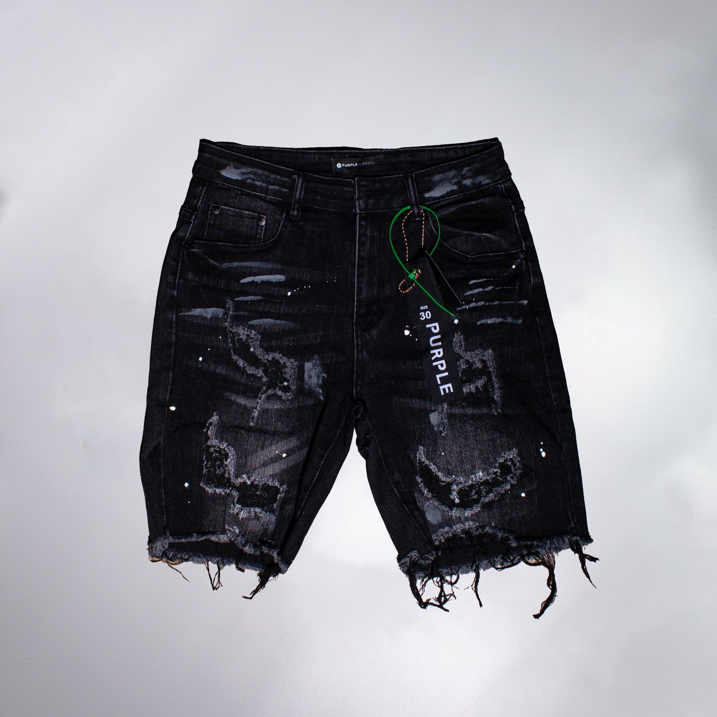 Short DENIM Purple Negro