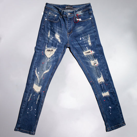 Jeans Purple Azul