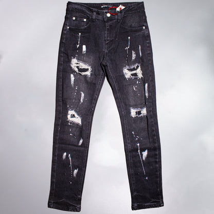 Jeans Purple Gris