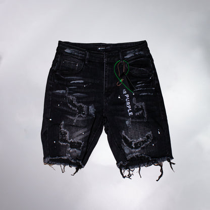Short DENIM Purple Negro